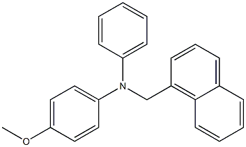 1-[[(4-Methoxyphenyl)phenylamino]methyl]naphthalene Structure