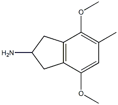 4,7-Dimethoxy-5-methylindan-2-amine 구조식 이미지