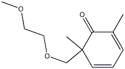 2,6-Dimethyl-6-[(2-methoxyethoxy)methyl]-2,4-cyclohexadien-1-one 구조식 이미지
