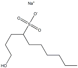 1-Hydroxydecane-4-sulfonic acid sodium salt Structure