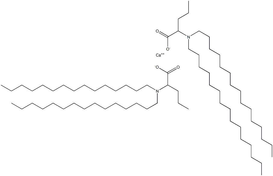 Bis[2-(dipentadecylamino)valeric acid]calcium salt Structure