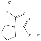 1,1-Cyclopentanedicarboxylic acid dipotassium salt Structure