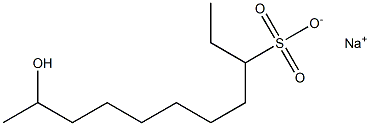 10-Hydroxyundecane-3-sulfonic acid sodium salt 구조식 이미지