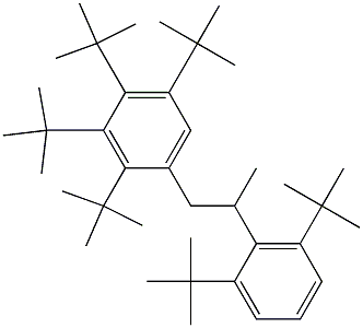 1-(2,3,4,5-Tetra-tert-butylphenyl)-2-(2,6-di-tert-butylphenyl)propane 구조식 이미지