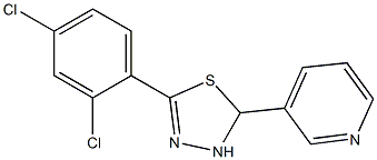 5-(2,4-Dichlorophenyl)-2,3-dihydro-2-(3-pyridinyl)-1,3,4-thiadiazole Structure