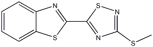 2-[3-(Methylthio)-1,2,4-thiadiazol-5-yl]benzothiazole 구조식 이미지