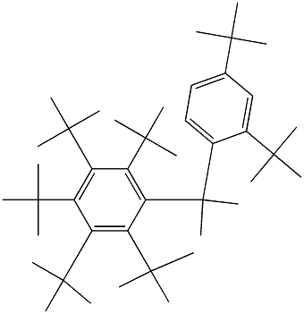 2-(Penta-tert-butylphenyl)-2-(2,4-di-tert-butylphenyl)propane 구조식 이미지