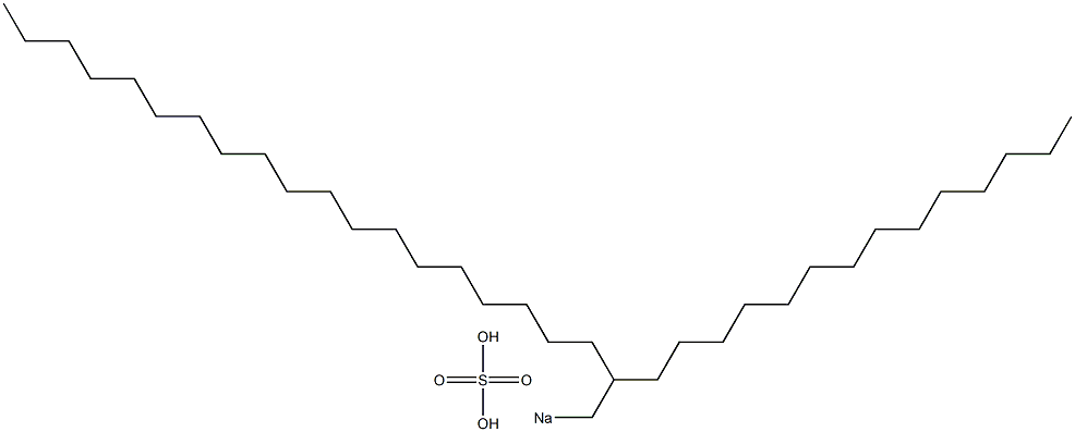 Sulfuric acid 2-tetradecylhenicosyl=sodium salt Structure