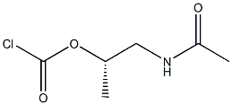 Chloridocarbonic acid (1S)-2-acetylamino-1-methylethyl ester 구조식 이미지