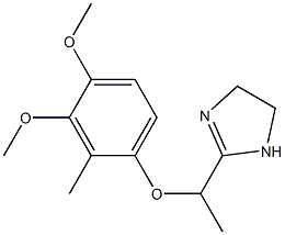 2-[1-(3,4-Dimethoxy-2-methylphenoxy)ethyl]-2-imidazoline 구조식 이미지