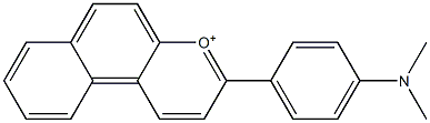 3-[4-(Dimethylamino)phenyl]naphtho[2,1-b]pyrylium 구조식 이미지