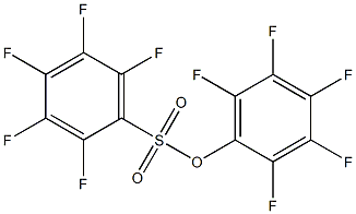 Pentafluorobenzenesulfonic acid 2,3,4,5,6-pentafluorophenyl ester 구조식 이미지