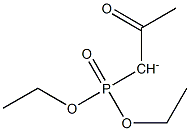 Acetyl(diethoxyphosphinyl)methanide Structure