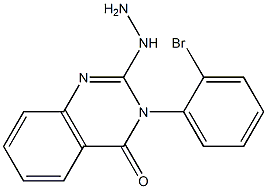 2-Hydrazino-3-(2-bromophenyl)quinazolin-4(3H)-one 구조식 이미지