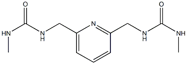 1,1'-(2,6-Pyridinediylbismethylene)bis(3-methylurea) Structure