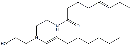 N-[2-[N-(2-Hydroxyethyl)-N-(1-octenyl)amino]ethyl]-5-octenamide Structure