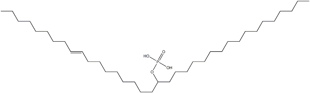Phosphoric acid hydrogen 9-octadecenyloctadecyl ester Structure