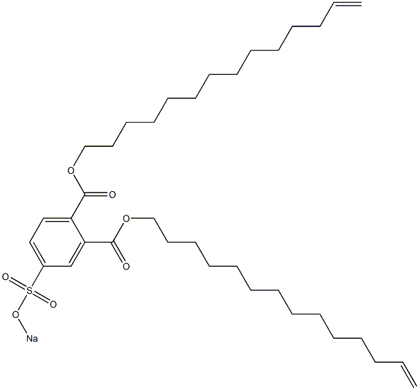 4-(Sodiosulfo)phthalic acid di(13-tetradecenyl) ester 구조식 이미지