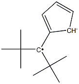 1-(Cyclopentadienide-1-yl)-1-tert-butyl-2,2-dimethylpropyl radical Structure