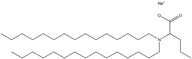 2-(Dipentadecylamino)valeric acid sodium salt 구조식 이미지