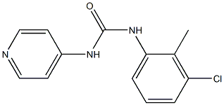 1-[(2-Methyl-3-chlorophenyl)]-3-(pyridin-4-yl)urea 구조식 이미지