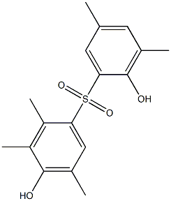 2',4-Dihydroxy-2,3,3',5,5'-pentamethyl[sulfonylbisbenzene] Structure