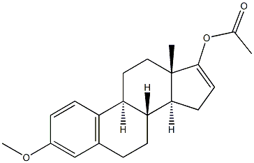 3-Methoxy-17-acetoxyestra-1,3,5(10),16-tetrene Structure