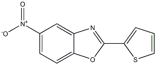 2-(2-Thienyl)-5-nitrobenzoxazole 구조식 이미지