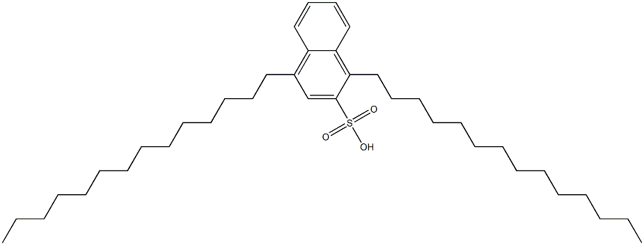 1,4-Ditetradecyl-2-naphthalenesulfonic acid 구조식 이미지