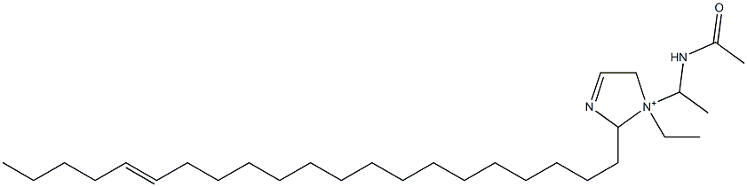 1-[1-(Acetylamino)ethyl]-1-ethyl-2-(16-henicosenyl)-3-imidazoline-1-ium Structure