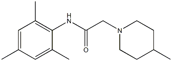 4-Methyl-N-(2,4,6-trimethylphenyl)-1-piperidineacetamide 구조식 이미지