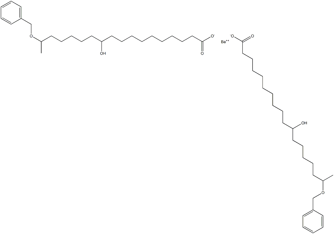 Bis(17-benzyloxy-11-hydroxystearic acid)barium salt 구조식 이미지