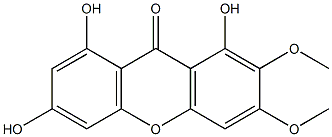 1,6,8-Trihydroxy-2,3-dimethoxyxanthone Structure