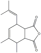 4,5-Dimethyl-7-(2-methyl-1-propenyl)-3a,4,7,7a-tetrahydroisobenzofuran-1,3-dione 구조식 이미지