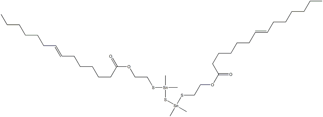 Bis[dimethyl[[2-(6-tridecenylcarbonyloxy)ethyl]thio]stannyl] sulfide Structure