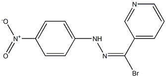 1-(3-Pyridylbromomethylene)-2-(4-nitrophenyl)hydrazine 구조식 이미지