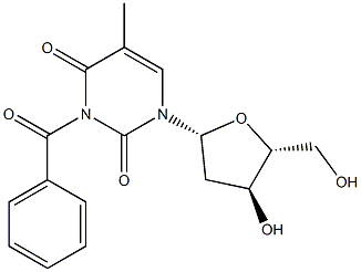 3-Benzoylthymidine 구조식 이미지