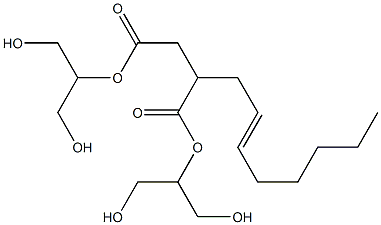 2-(2-Octenyl)succinic acid bis[2-hydroxy-1-(hydroxymethyl)ethyl] ester Structure