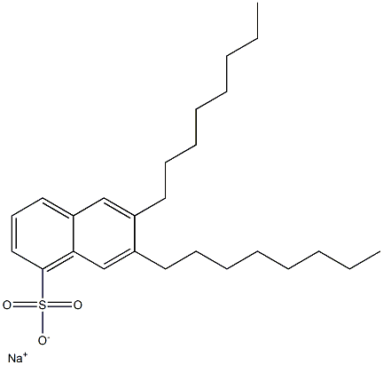 6,7-Dioctyl-1-naphthalenesulfonic acid sodium salt 구조식 이미지