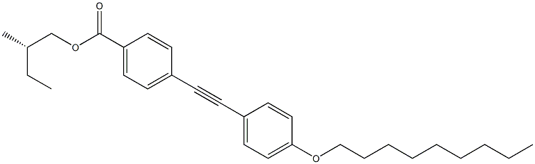 4-[(4-Nonyloxyphenyl)ethynyl]benzoic acid (S)-2-methylbutyl ester 구조식 이미지