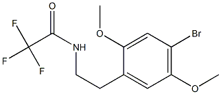 N-[2-(4-Bromo-2,5-dimethoxyphenyl)ethyl]-2,2,2-trifluoroacetamide 구조식 이미지