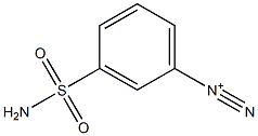 m-Sulfamoylbenzenediazonium Structure