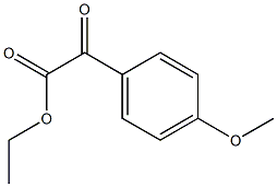 2-(4-Methoxyphenyl)glyoxylic acid ethyl ester 구조식 이미지