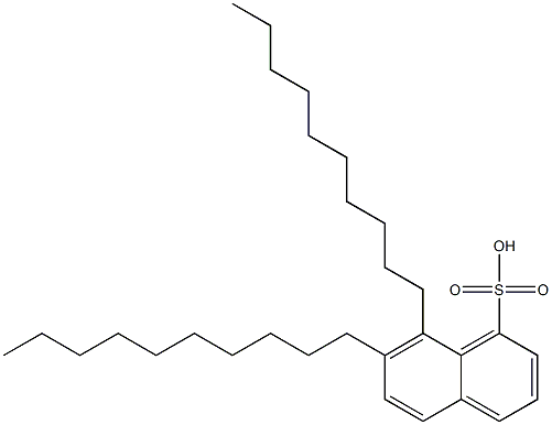 7,8-Didecyl-1-naphthalenesulfonic acid 구조식 이미지