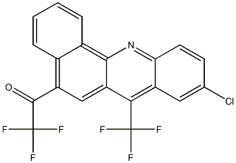 9-Chloro-5-trifluoroacetyl-7-trifluoromethylbenz[c]acridine Structure