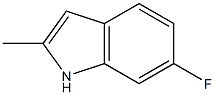 2-Methyl-6-fluoro-1H-indole 구조식 이미지