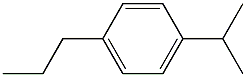 1-Propyl-4-isopropylbenzene 구조식 이미지