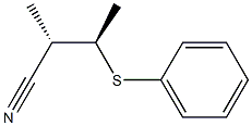 (2S,3R)-3-Phenylthio-2-methylbutanenitrile Structure