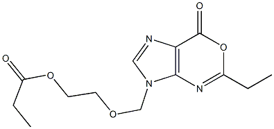 5-Ethyl-3-(2-propionyloxyethoxymethyl)imidazo[4,5-d][1,3]oxazin-7(3H)-one Structure