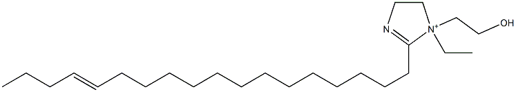 1-Ethyl-1-(2-hydroxyethyl)-2-(14-octadecenyl)-2-imidazoline-1-ium Structure